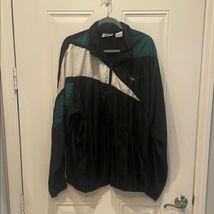 Vintage reebok 90’s Black Windbreaker Jacket